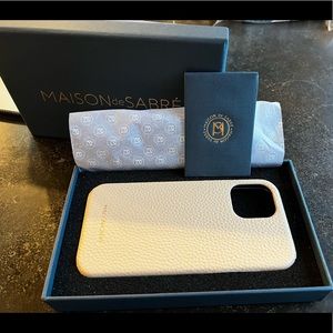 iPhone 12 Pro Max case. Premium pebbled leather
